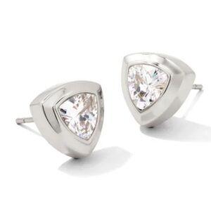 Kendra Scott Arden Stud Earrings in White Crystal